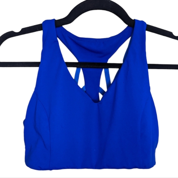 Fabletics Women's Blue Criss Cross Sports Bra 💙✨ - Picture 4 of 11